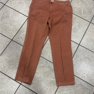 J. Crew Chinos in Burnt Orange